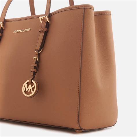 michael kors jet set travel large leather tote|Michael Kors jet set duffle.